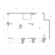 120.00 м² | 6 - 21 эт. 01