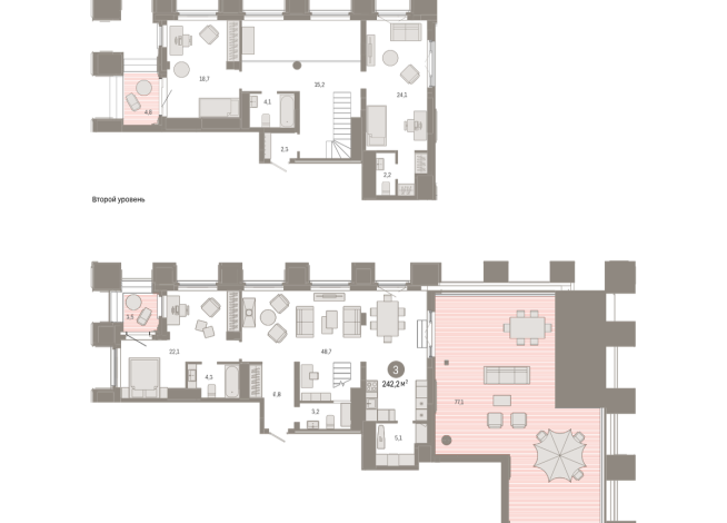 242.00 м² | 24 - 24 эт.