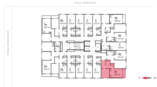 38.00 м² | 24 - 25 эт.