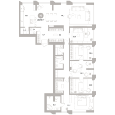 236.00 м² | 23 - 25 эт. 00