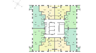 45.90 м² | 10 - 30 эт.
