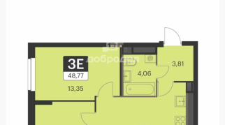 2-к квартира | 48.60 м² | 10 - 17 эт.