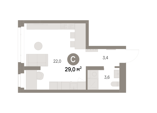28.00 м² | 3 - 16 эт.