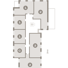 54.00 м² | 9 - 9 эт. 00