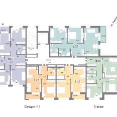 68.50 м² | 3 - 25 эт. 00