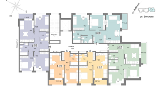68.50 м² | 3 - 25 эт.