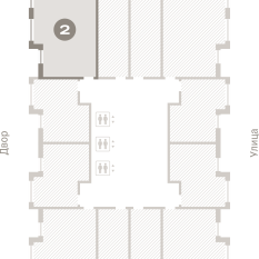 60.00 м² | 18 - 25 эт. 01