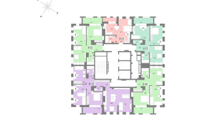 55.70 м² | 25 - 30 эт.