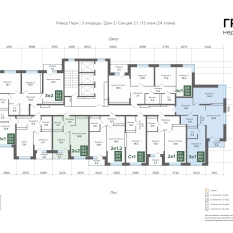 71.18 м² | 13 - 24 эт. 01