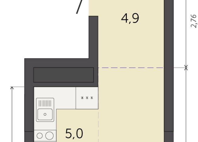 29.50 м² | 29 - 32 эт.