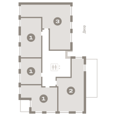 54.00 м² | 9 - 9 эт. 00