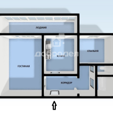 2-к квартира | 42.50 м² | 2 - 9 эт. 00