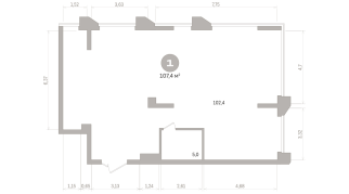 107.00 м² | 15 - 25 эт.