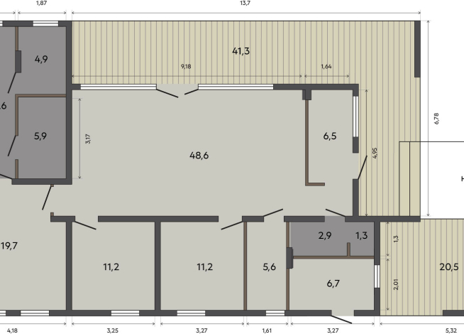 198.60 м²
