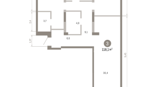 118.00 м² | 2 - 9 эт.