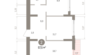 57.00 м² | 2 - 7 эт.