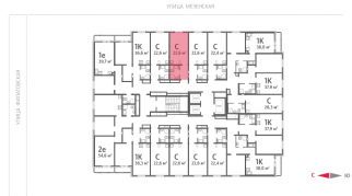 22.60 м² | 17 - 25 эт.