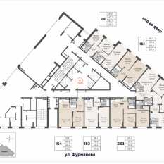 3-к квартира | 118.50 м² | 5 - 28 эт. 00