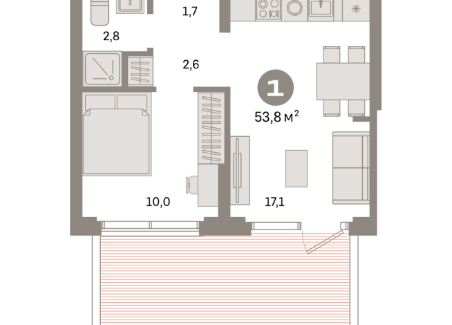 53.00 м² | 2 - 7 эт.