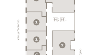 70.00 м² | 13 - 16 эт.