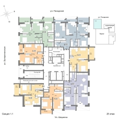 76.70 м² | 25 - 25 эт. 00