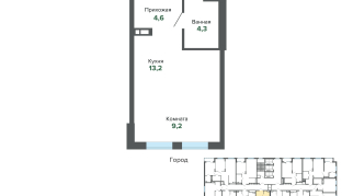 31.25 м² | 5 - 25 эт.