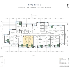 27.88 м² | 3 - 24 эт. 01