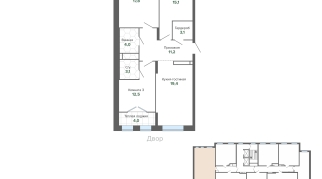 90.45 м² | 18 - 25 эт.