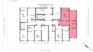 57.80 м² | 1 - 13 эт.