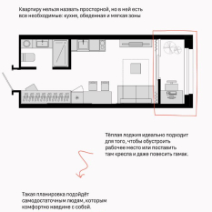 1-к квартира | 24.80 м² | 5 - 8 эт. 40