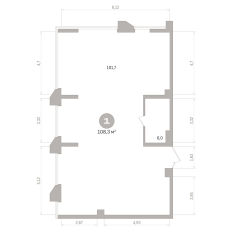 108.00 м² | 13 - 25 эт. 01
