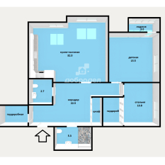 3-к квартира | 91.50 м² | 14 - 25 эт. 131