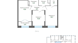 64.50 м² | 13 - 25 эт.