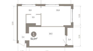 51.00 м² | 10 - 16 эт.