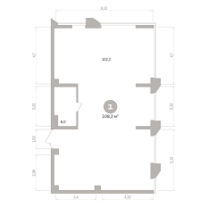 108.00 м² | 9 - 25 эт. 01