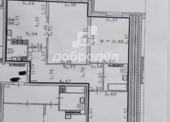 3-к квартира | 83.60 м² | 16 - 20 эт.