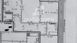 3-к квартира | 83.60 м² | 16 - 20 эт.