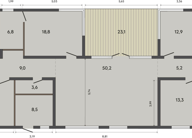 196.50 м²