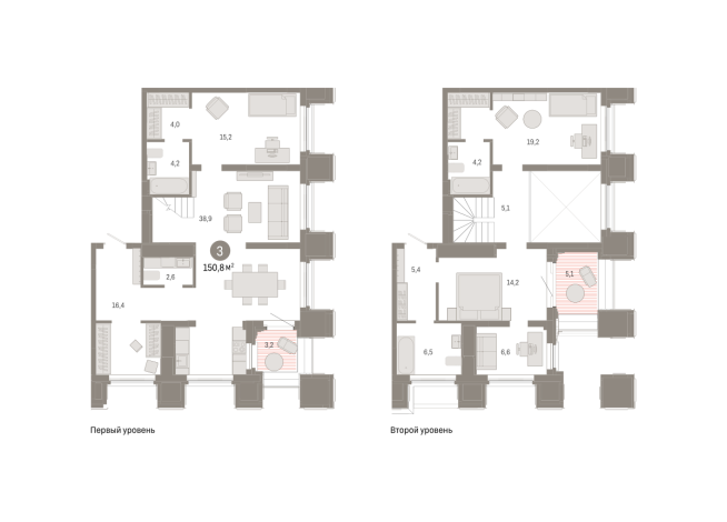 150.00 м² | 22 - 24 эт.