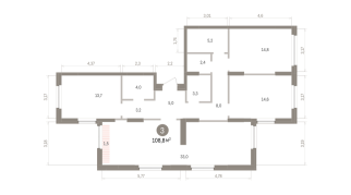 108.00 м² | 16 - 16 эт.