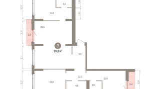 99.00 м² | 3 - 7 эт.