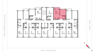 32.50 м² | 4 - 8 эт.