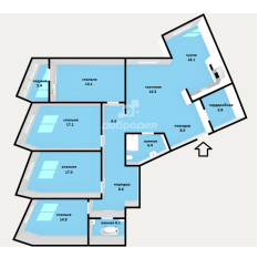 4-к квартира | 139.00 м² | 15 - 25 эт. 160
