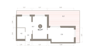 82.00 м² | 7 - 7 эт.