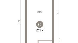 32.00 м² | 20 - 25 эт.