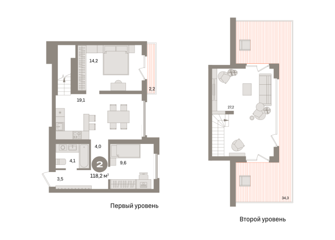 118.00 м² | 7 - 7 эт.