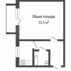 1-к квартира | 30.70 м² | 2 - 5 эт. 41