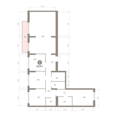 125.00 м² | 4 - 7 эт. 00