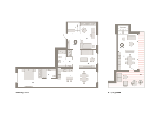 140.00 м² | 8 - 8 эт.