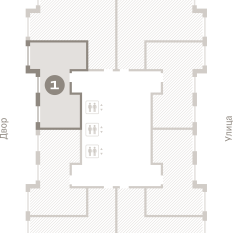 53.00 м² | 23 - 25 эт. 01